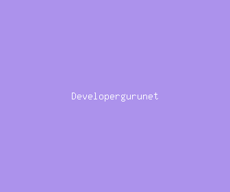 developergurunet meaning, definitions, synonyms