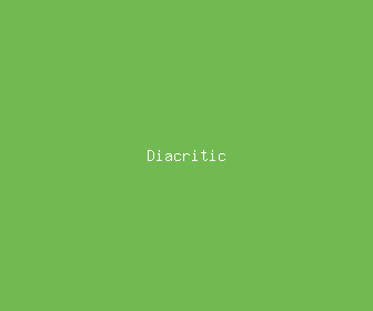 diacritic meaning, definitions, synonyms