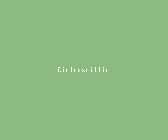 dicloxacillin meaning, definitions, synonyms