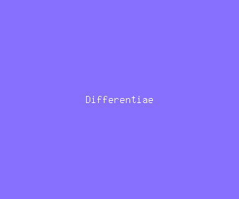 differentiae meaning, definitions, synonyms