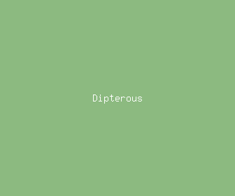 dipterous meaning, definitions, synonyms