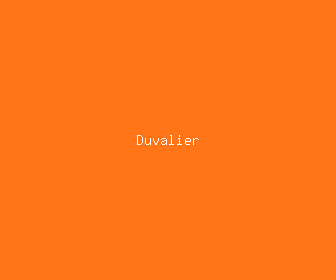 duvalier meaning, definitions, synonyms