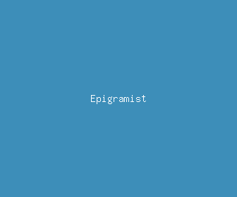 epigramist meaning, definitions, synonyms