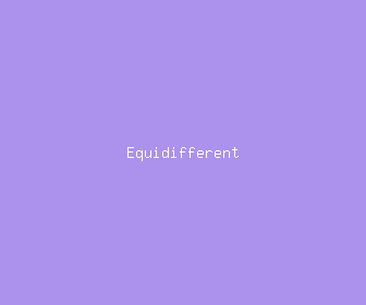 equidifferent meaning, definitions, synonyms