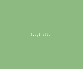 evagination meaning, definitions, synonyms