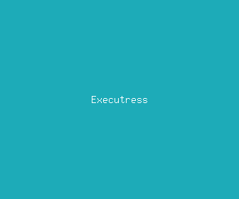 executress meaning, definitions, synonyms