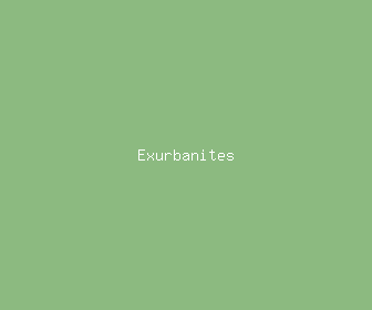 exurbanites meaning, definitions, synonyms