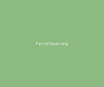 fernsteuerung meaning, definitions, synonyms