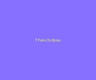 ffwmv3vdpau meaning, definitions, synonyms