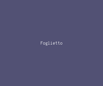foglietto meaning, definitions, synonyms