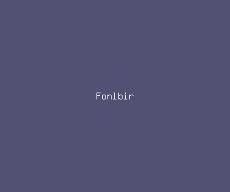 fonlbir meaning, definitions, synonyms