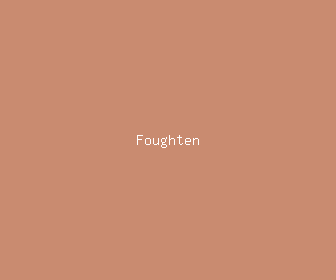foughten meaning, definitions, synonyms