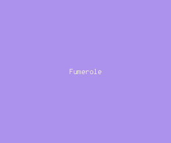 fumerole meaning, definitions, synonyms