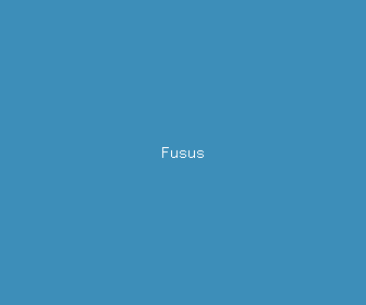 fusus meaning, definitions, synonyms