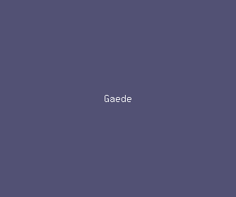 gaede meaning, definitions, synonyms