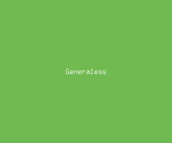 generaless meaning, definitions, synonyms