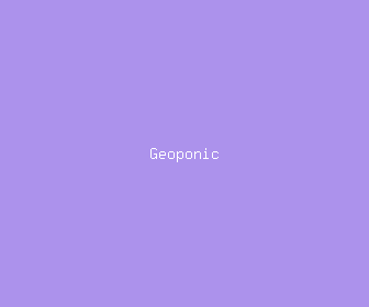 geoponic meaning, definitions, synonyms