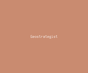 geostrategist meaning, definitions, synonyms