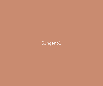 gingerol meaning, definitions, synonyms
