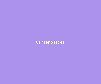 ginsenosides meaning, definitions, synonyms