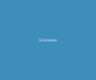 gleesome meaning, definitions, synonyms