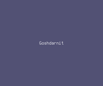 goshdarnit meaning, definitions, synonyms