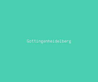 gottingenheidelberg meaning, definitions, synonyms
