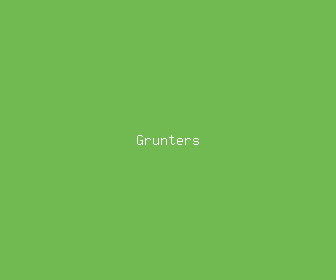 grunters meaning, definitions, synonyms