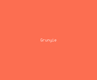 grunyie meaning, definitions, synonyms
