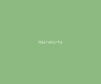 hairshirts meaning, definitions, synonyms
