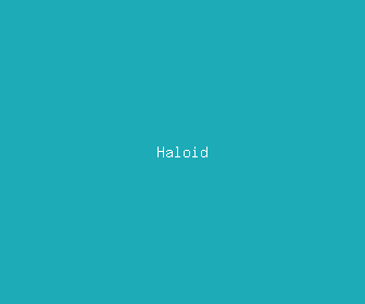 haloid meaning, definitions, synonyms