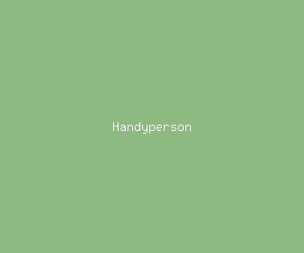 handyperson meaning, definitions, synonyms