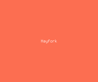 hayfork meaning, definitions, synonyms