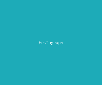 hektograph meaning, definitions, synonyms