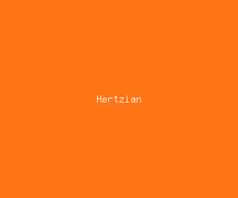 hertzian meaning, definitions, synonyms