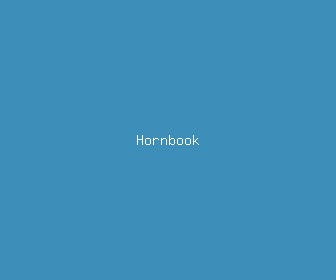 hornbook meaning, definitions, synonyms