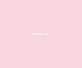 hornbrook meaning, definitions, synonyms