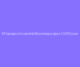 httpsapichinacdnb2bzonespurgeurl1000json meaning, definitions, synonyms