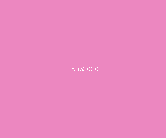 icup2020 meaning, definitions, synonyms