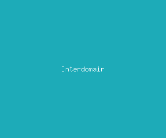 interdomain meaning, definitions, synonyms