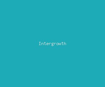 intergrowth meaning, definitions, synonyms
