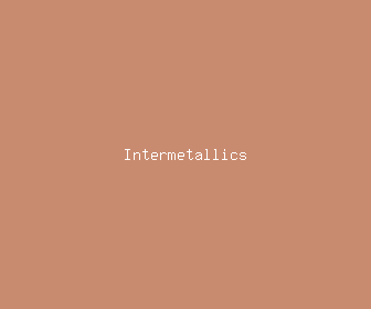 intermetallics meaning, definitions, synonyms