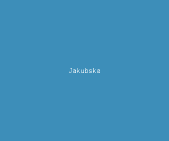 jakubska meaning, definitions, synonyms