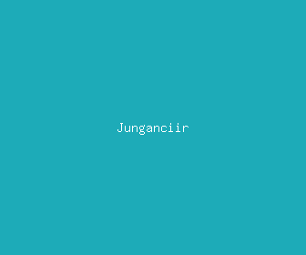 junganciir meaning, definitions, synonyms