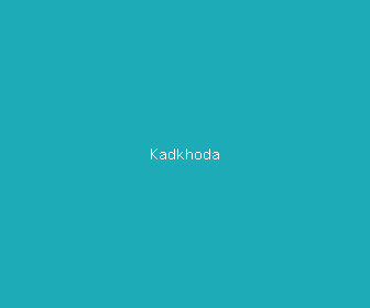 kadkhoda meaning, definitions, synonyms