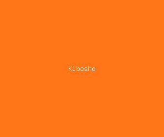 kibosho meaning, definitions, synonyms