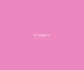 krumpers meaning, definitions, synonyms