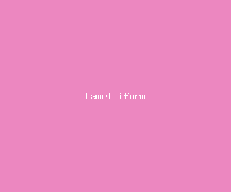 lamelliform meaning, definitions, synonyms