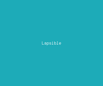 lapsible meaning, definitions, synonyms
