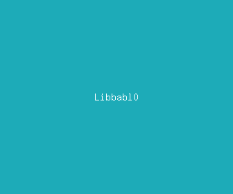 libbabl0 meaning, definitions, synonyms